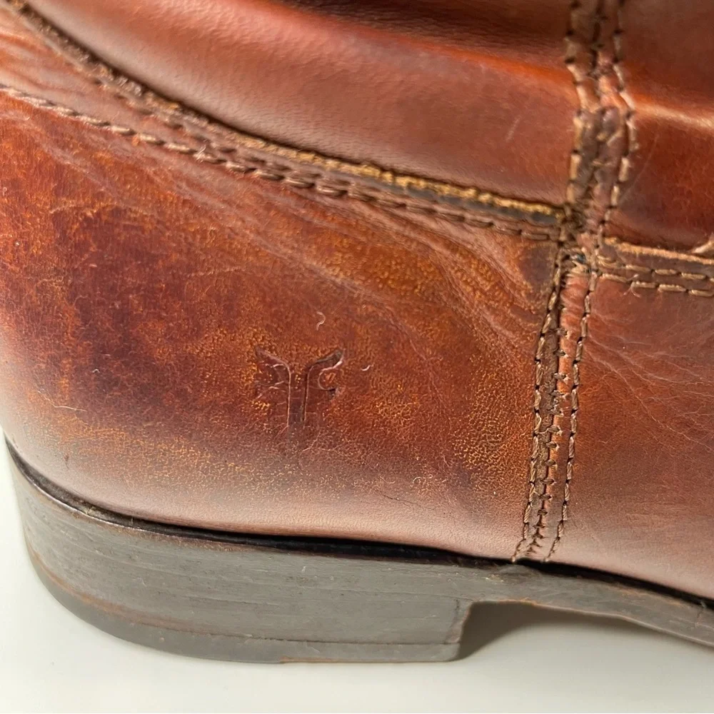 Frye Melissa Button Riding Boot Cognac Brown Women’s Size 7.5B Western Country - Picture 12 of 16